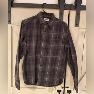 Taylor Stitch Moto size 38 in slate plaid